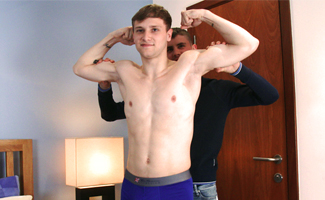 Young Straight Footballer Danny's 1st Man Suck and it's with Naughty Dominic's Massive Uncut Cock!