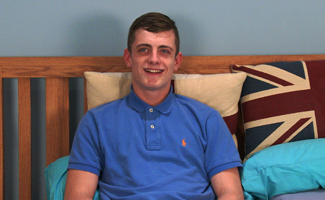 Young Straight Footballer Zane Bradshaw Shows his Lean Body & Big Uncut Erect Cock!