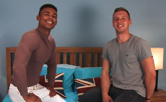 Young Straight Hunk Aiden Treats Casey to His 8 Inch Uncut Erect Cock!