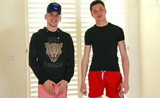 Young Straight Lad Marco Braid's 1st Ever Man Suck & it's Dominic's Huge Uncut Cock he Blows! 