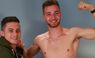 Young Straight Lad Noah Shows off his Toned Body & Very Hard Uncut Rocket Cock!
