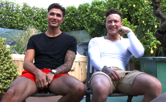 Young Straight Lads Casias & Joe Wank Off a Man for Their 1st Time!