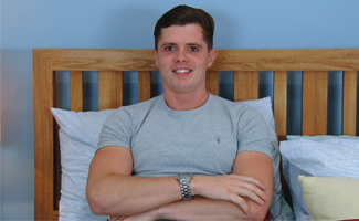 Young Straight & Muscular Hunk Logan Returns for a another Manhandling & he Shoots Big!