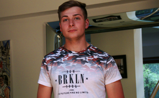 Young Straight Pup Jack Shows his Lean & Tanned Body & Big Uncut Cock!