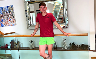 Young Straight Stud Shows off his Lean Body & Wanks his Big Hard Uncut Cock & Shoots a Load!