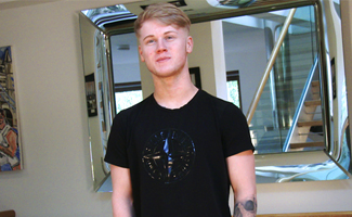 Young Straight & Very Fit Blond Lad Craig Wanks his Big Uncut Cock & Shoots a Load of Cum!