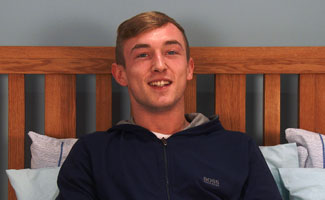 Young Tall Blond Lad Howard Saracen Shows Us His Big 8 Inch Uncut Cock!